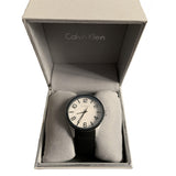 Calvin Klein black steel watch