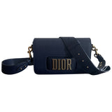 Dior dio(r)evolution navy leather handbag