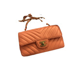 Chanel timeless/classique pink leather handbag