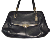 Coach madison black leather handbag