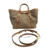 Prada beige cloth handbag