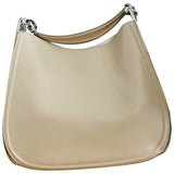 Salvatore Ferragamo beige leather handbag