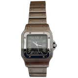 Cartier santos galbée silver steel watch