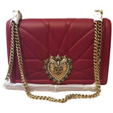 Dolce & Gabbana devotion red leather handbag