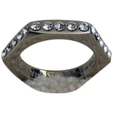 Off-white  metal rings