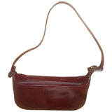 Cartier burgundy patent leather handbag