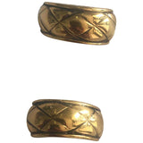 Chanel gold metal earrings