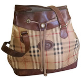 Burberry camel cloth handbag