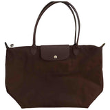Longchamp pliage  brown cloth travel bag