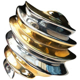 Balenciaga gold metal bracelets