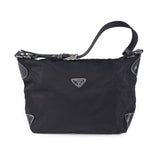 Prada tessuto  black cloth handbag