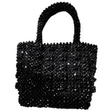 Shrimps antonia black plastic handbag