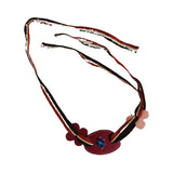 Marni red leather necklaces