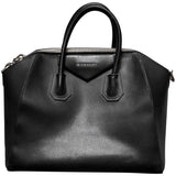 Givenchy antigona black leather handbag