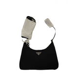 Prada re-nylon black synthetic handbag