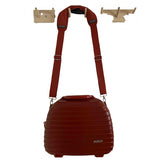 Rimowa red plastic travel bag
