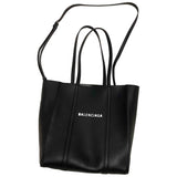 Balenciaga everyday black leather handbag