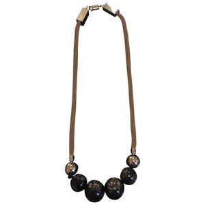 Marni beige metal necklaces