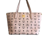 Mcm anya pink leather handbag