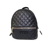 Guess black leather backpacks