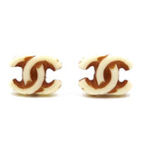 Chanel cc gold plastic necklaces
