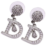 Dior silver metal earrings