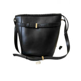 Victoria Beckham black leather handbag