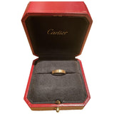 Cartier love gold pink gold rings