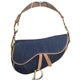 Dior saddle blue denim - jeans handbag