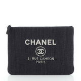 Chanel deauville blue denim - jeans handbag