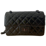 Chanel 2.55 black leather handbag