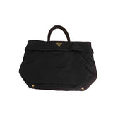 Prada tessuto  black polyester handbag