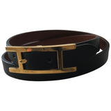 Hermès hapi black leather bracelets