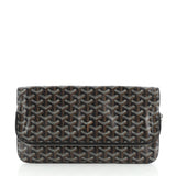 Goyard black cloth clutch bag