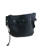 Lancel huit black leather handbag