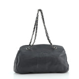 Chanel black leather handbag