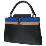 Louis Vuitton capucines blue leather handbag