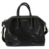 Givenchy antigona black leather handbag