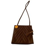 Chanel brown leather handbag