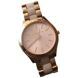 Michael Kors pink steel watch