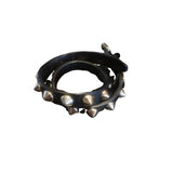 Givenchy black leather bracelets