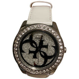 Guess white steel watch