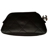 Chanel black cloth travel bag