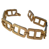 Dior monogramme gold metal bracelets