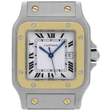 Cartier santos galbée gold gold and steel watch