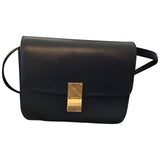 Celine classic navy leather handbag
