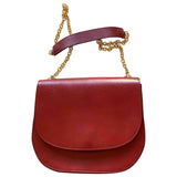&  Stories red leather handbag