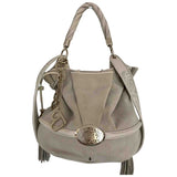 Lancel brigitte bardot beige suede handbag
