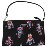 Prada black cloth handbag