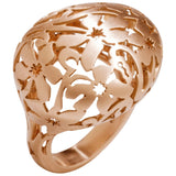 Pomellato arabesque gold pink gold rings